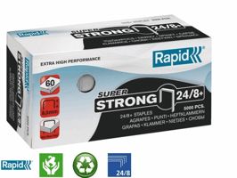 Nieten Rapid 24/8+ gegalvaniseerd super strong 5000 stuks