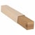 Vierkante koker IEZZY 750x120x120mm bruin, alleen bodem