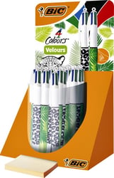 BIC® 4 Colours® Velours Balpen display à 30 stuks artikel afbeelding