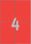 Etiket Avery Zweckform 3456 105x148mm A6 rood 400stuks