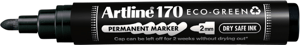 Permanent marker Artline170 Dry Safe Eco rond medium zwart