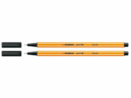 Fineliner STABILO point 88/46 fijn zwart