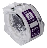 Labeltape Brother CZ-1001 9mmX5m kleur opdruk