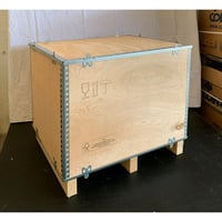 Opvouwbare houten kist met sleeplatten 2- en 4-wegs l x b x h = 780x580x580 mm, vanaf 1 stuk