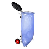 Zakstandaard ROLLI, verrijdbaar inhoud 70 - 120 l, met deksel h x b x d = 995x480x525 mm