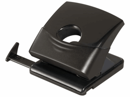 Staples Perforator, 2-gaats perforator, transparant, zwart