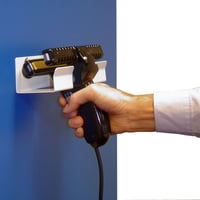 Houder voor handsealtang FUTURA PORTABLE met lasnaad van 150 mm