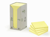 Post-it® Recycled Notes Canary Yellow™, 76 x 76 mm, Geel (pak 16 blokken) artikel afbeelding