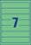 Rugetiket Avery Zweckform smal 38x192mm zelfklevend groen