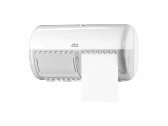 Toiletroldispenser Tork T4 twin wit artikel afbeelding