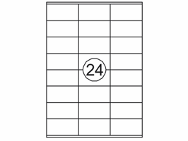 Etiket Quantore 70x36mm 2400stuks