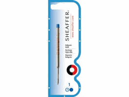 Balpenvulling Sheaffer fijn blauw blister à 1 stuk