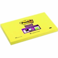 Post-it® Super Sticky - Neon Mono Colour Pack 76 x 76 mm, 90 vel, narcisgeel (pak 12 x 90 vel)