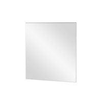 Wandspiegel h x b x d = 389x389x9 mm roestvast staal, gepolijst
