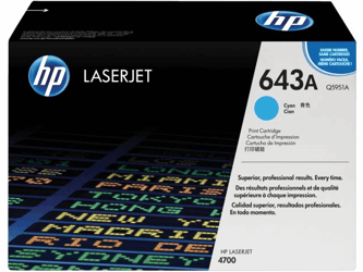 TONERCARTRIDGE HP 643A Q5951A 10K BLAUW  artikel afbeelding