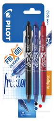 Rollerpen Pilot Frixion clicker assorti 0.35mm blister à 3 stuks artikel afbeelding