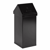 Afvalbak voor kringloopmateriaal met tuimeldeksel inhoud 55 l, b x h x d = 300x770x300 mm zwart artikel afbeelding