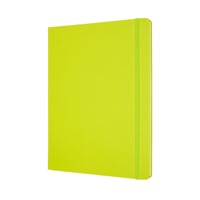 Notitieboek Moleskine XL 190x250mm lijn hard cover lemon green