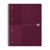 Spiraalblok Oxford International Notebook A4+ lijn rood