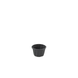 Bakje papier (FSC®) rond zwart 0.5oz / 15ml , ø 35,5 x h21mm
