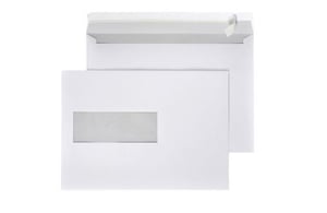 Staples Venster envelop Peel & Seal klep EA5 EA5 156 x 220 mm, 80 g/m², venster links (doos 500 stuks)