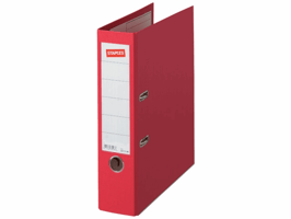 Staples Ordner Premium Rugbreedte 80 mm, rood