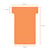 Planbord T-kaart Nobo nr 2 48mm oranje 100 stuks