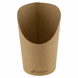 FSC® kraft/PLA coated scoop cup 60mm Ø x 118mm artikel afbeelding