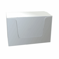 Visitekaartdoosje 110x70x70mm wit met decollete