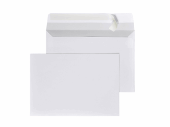 Staples Dienst envelop Peel & Seal klep superwit C6 114 x 162 mm, 80 g/m² (doos 500 stuks) artikel afbeelding