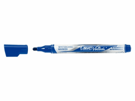 Viltstift Bic Velleda liquid whiteboard rond medium blauw