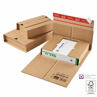 Colompac robuuste boekverpakking 250x190x - 85mm. Kleur: Bruin. CP035.02 [Pallet]