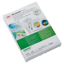 Lamineerhoes GBC glanzend foliedikte 175 µm, VE = 100 stuks voor formaat A4