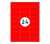 Etiket Rillprint 70x37mm fluorrood 2400 etiketten