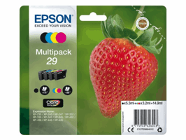 Inktcartridge Epson 29 T2986 zwart + 3 kleuren
