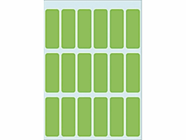Etiket HERMA 3655 12x34mm groen 90 stuks