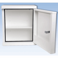 Verbandkast conform DIN 13157 zonder inhoud, wit, diepte 200 mm h x b = 420x360 mm
