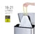 Afvalzak EKO met  trekband 18-21 liter  type D wit artikel afbeelding
