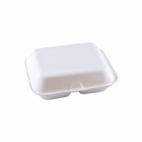 Suikerriet menubox XL 235x195x75mm 2-vaks, kleur wit