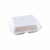 Suikerriet menubox XL 235x195x75mm 2-vaks, kleur wit artikel afbeelding