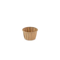 Bakje papier (FSC®) rond bruin 1.25oz / 37ml , ø 50 x h31mm