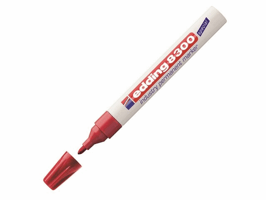 Viltstift edding 8300 industrie rond 1.5-3mm rood