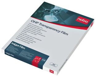 Overheadprojector transparanten Nobo voor inkjetprinters 50 stuks artikel afbeelding