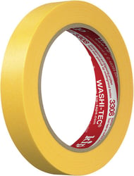 KIP 3308 Washi Tape - Premium Plus - Geel 18 mm breed x 50mtr. artikel afbeelding