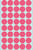 Etiket HERMA 2256 rond 19mm fluor rood 960 stuks