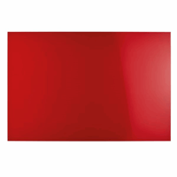 Designbord van glas, magnetisch b x h = 1500x1000 mm kleur intensief rood