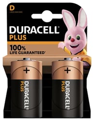 Batterij Duracell Plus 2xD artikel afbeelding