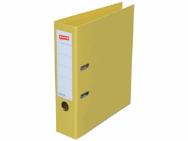 Staples Ordner Premium Rugbreedte 80 mm, geel