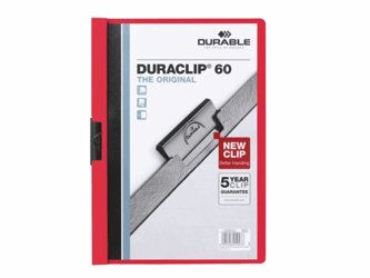 KLEMMAP DURABLE 2209 A4 PL/TR 6MM ROOD artikel afbeelding