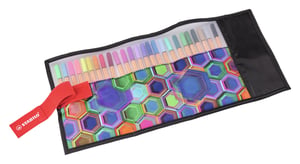 Fineliner Stabilo point 88 Arty edition roletui zwart à 25 kleuren